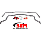 BMR 15-17 S550 Mustang Front & Rear Sway Bar Kit w/ Bushings - Black Hammertone BMR Suspension Sway Bars