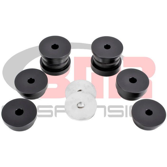 BMR 15-17 S550 Mustang Rear Cradle Bushing Kit (Delrin) - Black BMR Suspension Differential Bushings