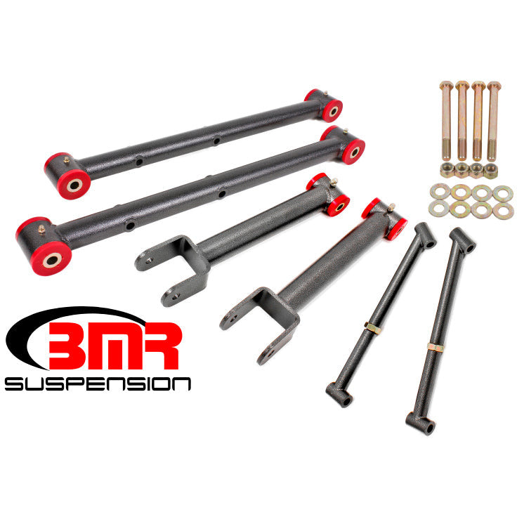 BMR 64-67 A-Body Non-Adj. Rear Suspension Kit - Black Hammertone BMR Suspension Suspension Packages