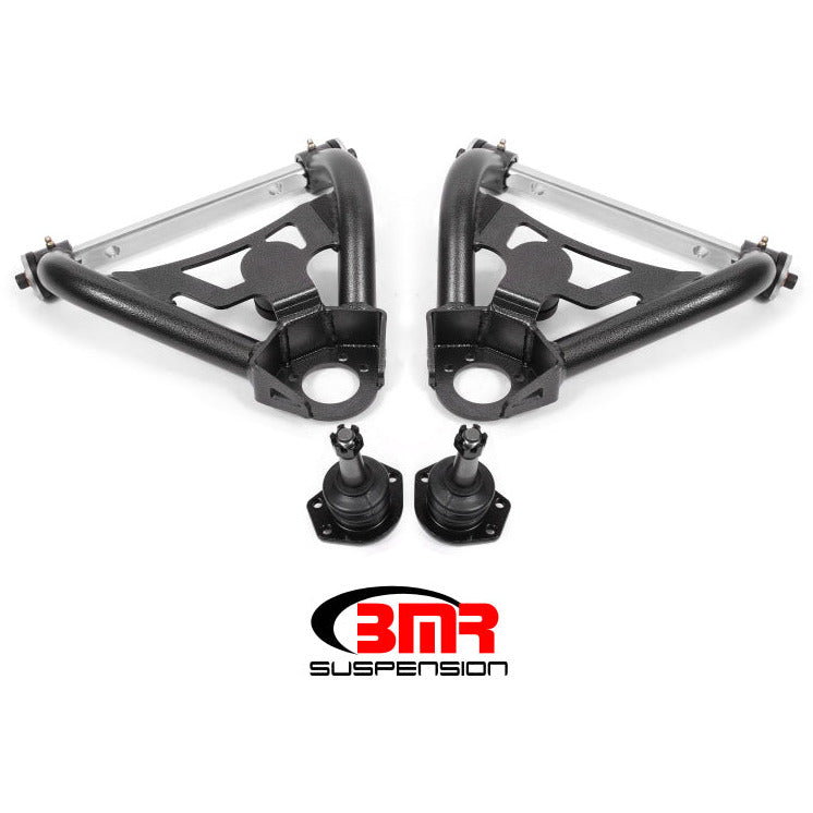 BMR 64-72 A-Body Pro-Touring Upper A-Arms w/ Tall Ball Joint (Delrin) - Black Hammertone BMR Suspension Control Arms