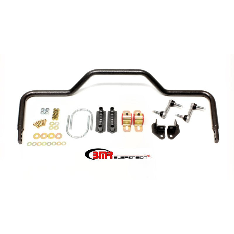 BMR 64-72 A-Body Rear Pro-Touring Style Hollow 1.125in Sway Bar Kit - Black Hammertone BMR Suspension Sway Bars
