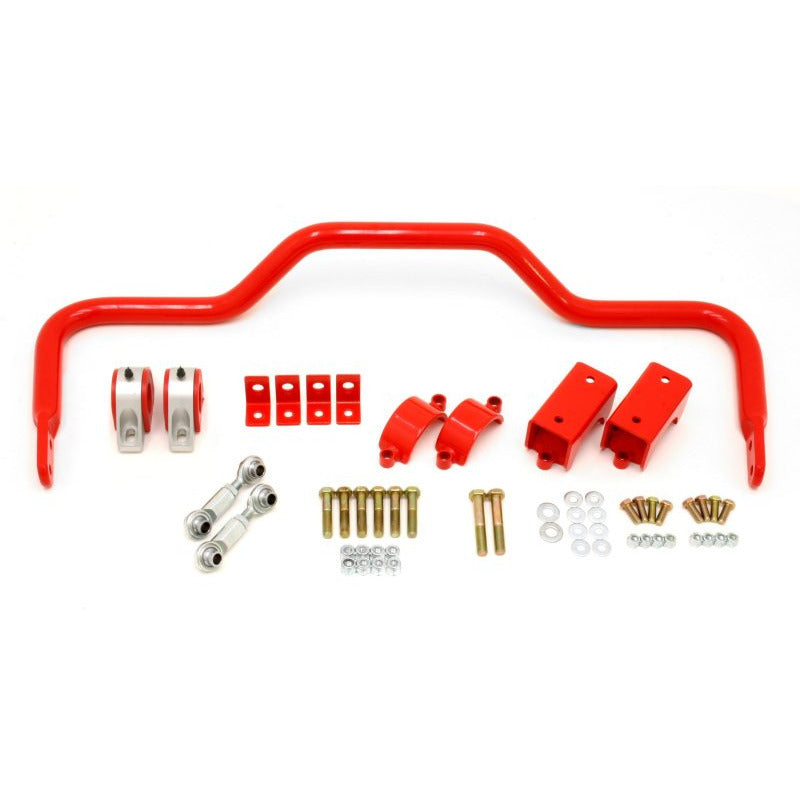 BMR 64-72 A-Body w/ 3in Axles Rear Solid 1.375in Xtreme Anti-Roll Bar Kit - Red BMR Suspension Sway Bars