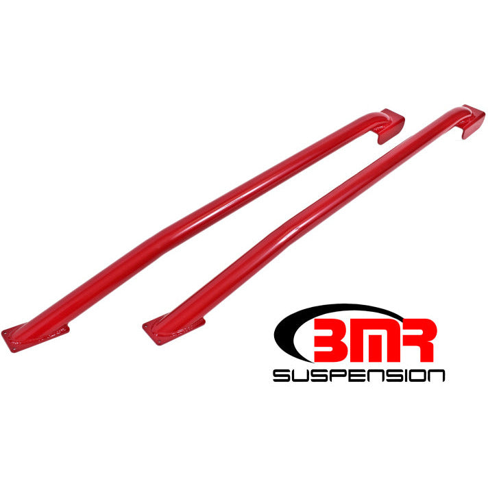 BMR 79-04 Fox Mustang Hardtop Only Weld-On Boxed STD. Subframe Connectors - Red BMR Suspension Chassis Bracing