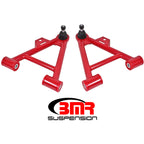 BMR 79-93 Fox Mustang Lower Non-Adj. A-Arms (Coilover Only) w/ STD. Ball Joint (Poly) - Red BMR Suspension Control Arms