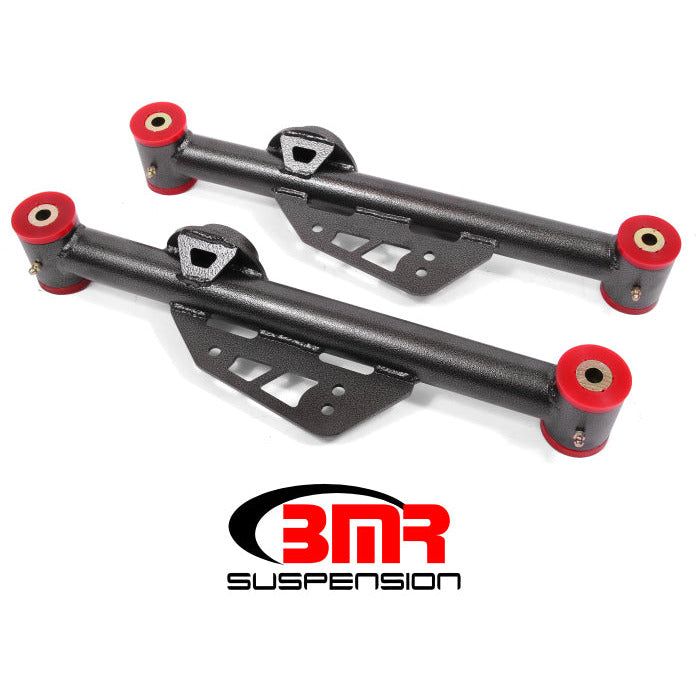 BMR 79-98 Fox Mustang Non-Adj. Lower Control Arms (Polyurethane) - Black Hammertone BMR Suspension Control Arms