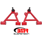 BMR 94-04 Mustang Lower Non-Adj. A-Arms (Coilover Only) w/ Tall Ball Joint (Polyurethane) - Red BMR Suspension Control Arms