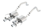 Borla 15 Chevy Corvette C7 ZO6 6.2L w/o AFM w/ NPP ATAK Quad RD RL AC Tips Center Rear Exit Exhaust