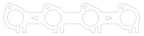 Cometic 91-01 Ford 4.6L SOHC / 99+ 5.4L Triton .030 inch MLS Exhaust Gaskets (Pair)