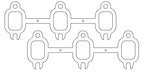 Cometic Dodge Cummins 5.9L 12v .040in MLS 3 Port Exhaust Gaskets