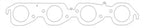 Cometic GM BBC 2.250in Round Port - 030in MLS Exhaust Gasket