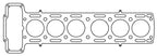 Cometic Jaguar 3.8L 6cyl  88mm Bore .040 inch MLS Head Gasket
