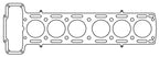 Cometic Jaguar 3.8L 6cyl  88mm Bore .040 inch MLS Head Gasket