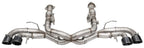 Corsa 20-25 Corvette C8 3in Xtreme Cat-Back Exhaust 4.5in Blk Quad Tips - Integrates stock AFM Valve