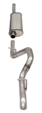 Corsa 2018-2025 Jeep Wrangler JLU 3.6L Sport 2.75in Cat-Back Exhaust w/ Turn Down Tip