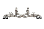 Corsa 2020-2025 Corvette C8 3in Valved Cat-Back 4.5in Pol Quad Tips - Fits Factory NPP Exhaust w/AFM