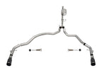 Corsa 2021-2025 Ford F-150 SuperCab/6.5ft Bed 3.5L V6 Sport Cat-Back Dual Rear Exit-Black PVD