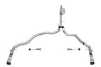 Corsa 2021-2025 Ford F-150 SuperCab/6.5in Bed 5.0L V8 Sport Cat-Back Dual Rear Exit-Polished
