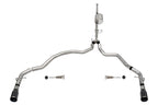 Corsa 2021-2025 Ford F-150 SuperCrew/6.5in Bed 3.5L V6 Sport Cat-Back Dual Rear Exit-Black PVD
