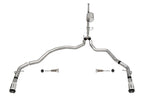 Corsa 2021-2025 Ford F-150 SuperCrew/6.5in Bed 3.5L V6 Sport Cat-Back Dual Rear Exit-Polished