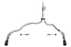 Corsa 2021-2025 Ford F-150 SuperCrew/6.5in Bed 5.0L V8 Xtreme Cat-Back Dual Rear Exit-Black PVD