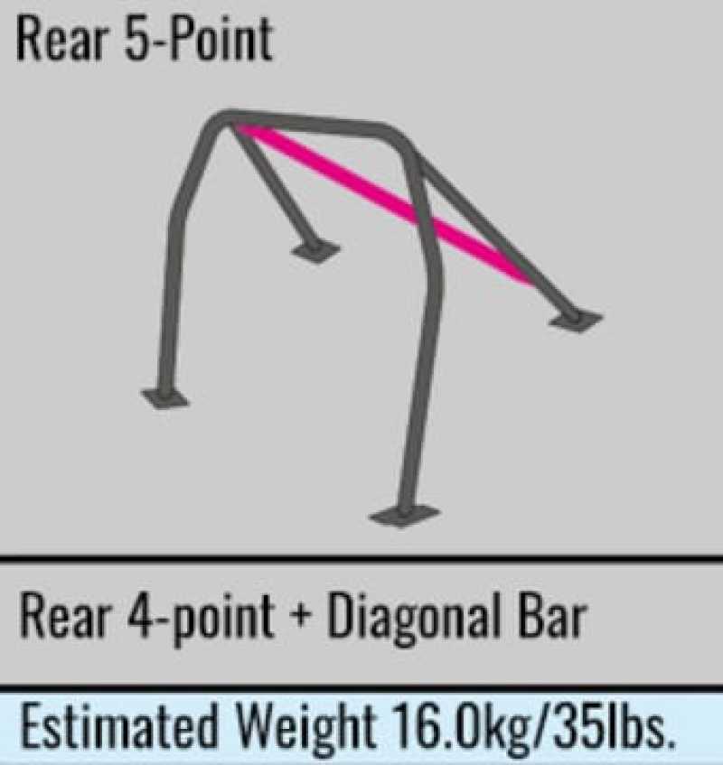 Cusco Roll Cage Safety21 Steel 5 Pt 2 Pass LHD Subaru BRZ / Scion FR-S / Toyota 86 (S/O / No Cancel)