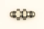 DeatschWerks 8AN Male Flare To 8AN Male Flare Bulkhead Adapter (Incl. Nut)