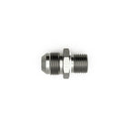 DeatschWerks 8AN Male Flare to M16 X 1.5 Male Metric Adapter (Incl Washer) - Anodized Matte Black
