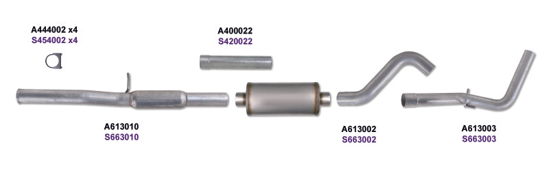 Diamond Eye KIT 3in Catback Single GAS AL CHEVY/GM 4.8L 5.3L 1500