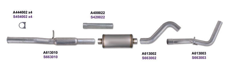 Diamond Eye KIT 3in Catback Single GAS AL CHEVY/GM 4.8L 5.3L 1500