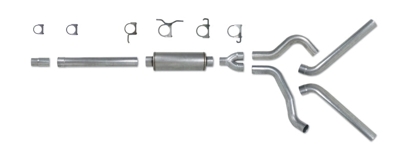Diamond Eye KIT 4in Catback DUAL AL: 94-97 FORD 7.3L F250/F350 PWRSTROKE