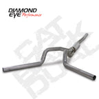 Diamond Eye KIT 4in Catback DUAL SS: 2006-2007.5 CHEVY/GMC 6.6L 2500/3500