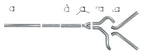 Diamond Eye KIT 4in Catback MFLR RPLCMENT PIPE DUAL SS: 2004.5-2007.5 DODGE CUMMINS 600