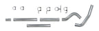 Diamond Eye KIT 4in Catback MFLR RPLCMENT PIPE Single AL: 94-97 FORD 7.3L F250/F350 PWRSTROKE