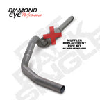 Diamond Eye KIT 4in Catback Single SS: 94-97 FORD 7.3L F250/F350 PWRSTROKE
