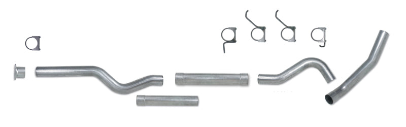 Diamond Eye KIT 4in Catback Single MFLR RPLCMENT PIPE SS 01-05 CHEVY/GMC 6.6L 2500/3500