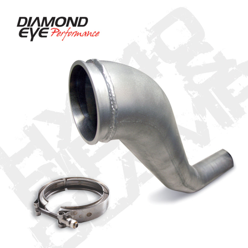 Diamond Eye KIT 4in Downpipe HX40 TURBO-DIRECT FLANGE W/ V-Band CLAMP AL DODGE 94-02