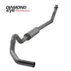 Diamond Eye KIT 4in Turbo Back MFLR RPLCMENT PIPE SGL SS: 98.5-02 DODGE CUMMINS 5.9L