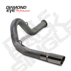 Diamond Eye KIT 5in DPF-BACK Single SS 07.5-08 CHEVY 6 6L 2500/3500 PCKGD BX46X14X14OD EL-PL