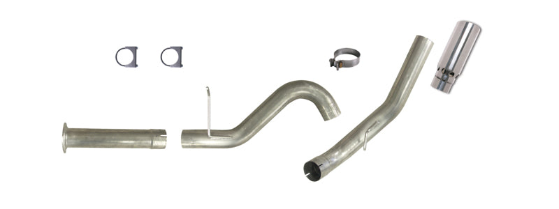 Diamond Eye KIT 5in DPF-BACK Single SS 07.5-08 CHEVY 6 6L 2500/3500 PCKGD BX46X14X14OD EL-PL