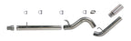 Diamond Eye KIT 5in DPF-BACK Single SS 08-09 6 4L F250-F350 PCKGD BX46X14X14OD EL-PL