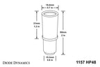 Diode Dynamics 1157 LED Bulb HP48 LED - Red (Single)