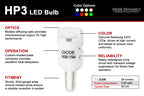 Diode Dynamics 194 LED Bulb HP3 LED Natural - White Short (Pair)