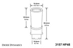 Diode Dynamics 3157 LED Bulb HP48 LED - Amber (Pair)