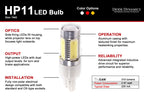 Diode Dynamics 7443 LED Bulb HP11 LED - Red Set of 4