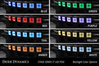 Diode Dynamics Bronco SS5 6-Pod CrossLink Grille Lightbar Kit Sport - White Combo