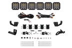 Diode Dynamics Prinsu/Sherpa Roof Rack SS5 6-Pod CrossLink Mounting Kit - Sport White Driving