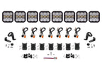 Diode Dynamics SS5 Sport Universal CrossLink 8-Pod Lightbar - White Combo