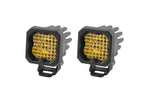 Diode Dynamics Stage Series C1 LED Pod Pro - Yellow Wide Standard ABL (Pair)