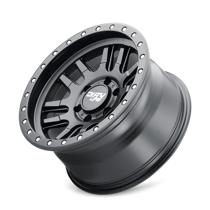Dirty Life 9309 Canyon Pro 17x9/5x127 BP/-12mm Offset/71.5mm Hub Matte Black Wheel - Not Beadlock