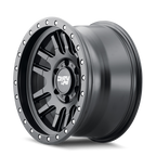 Dirty Life 9309 Canyon Pro 17x9/5x127 BP/-12mm Offset/71.5mm Hub Matte Black Wheel - Not Beadlock